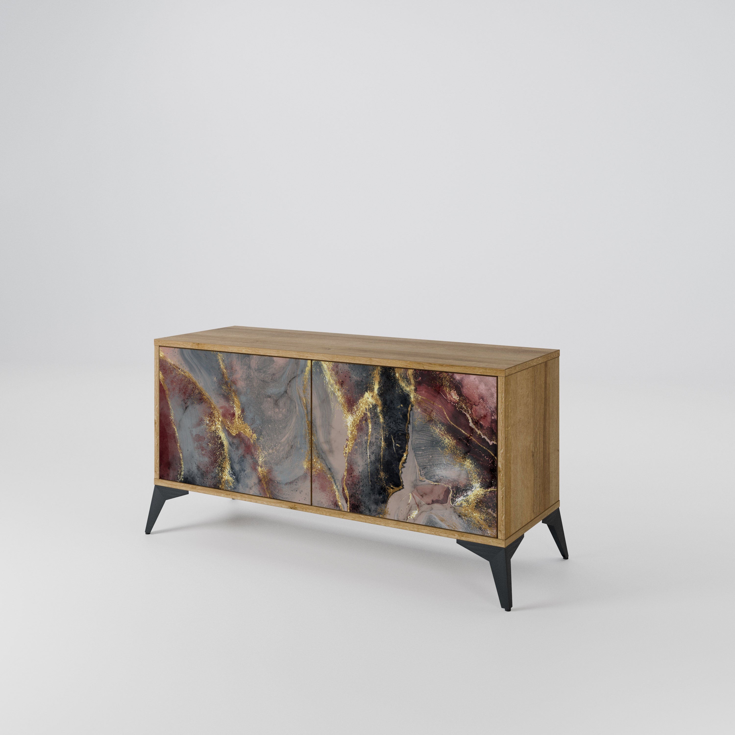 GOLDEN TIDES Συμπαγές έπιπλο τηλεόρασης 2-θυρών