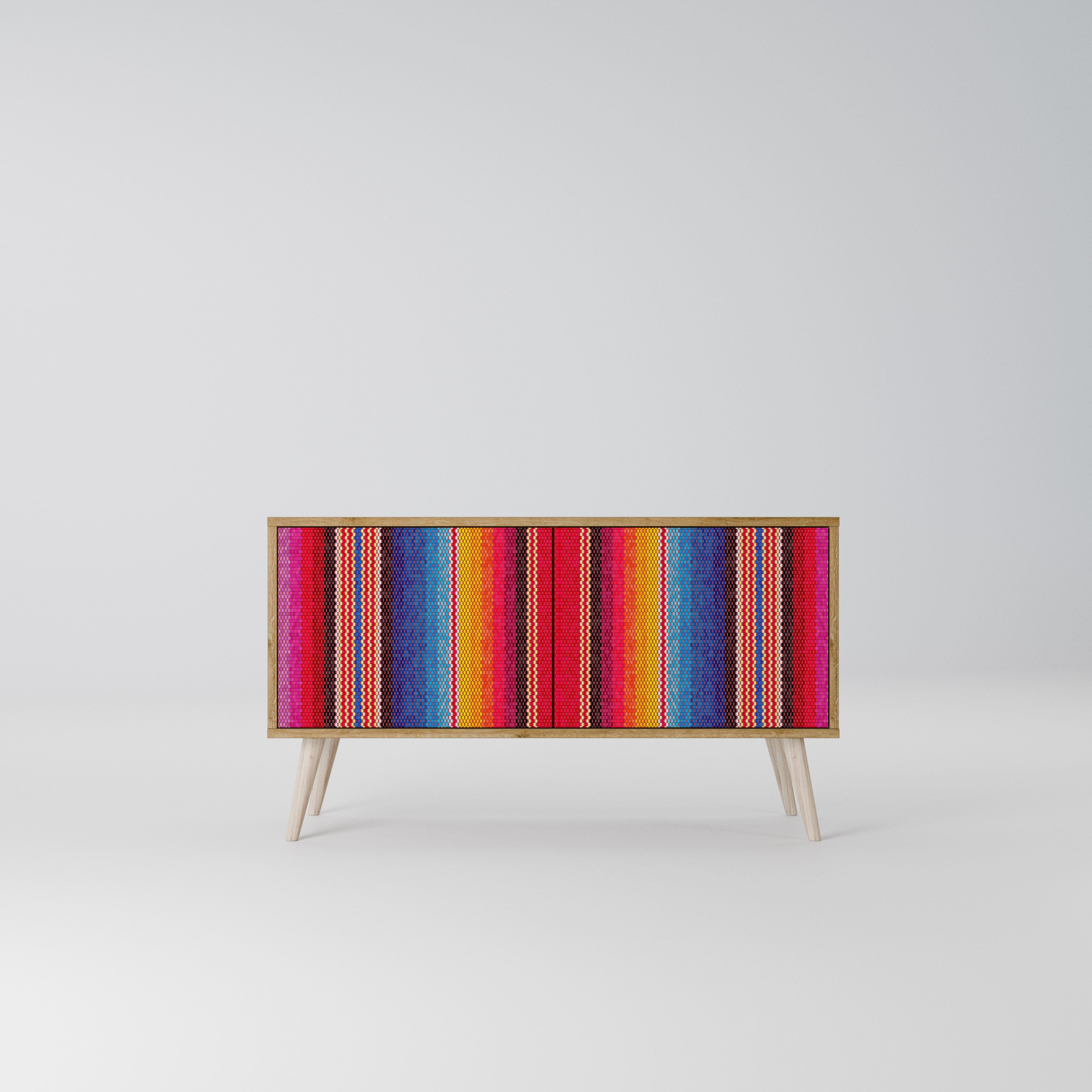 ETHNIC MEXICAN Móvel de TV Compacto de 2 Portas