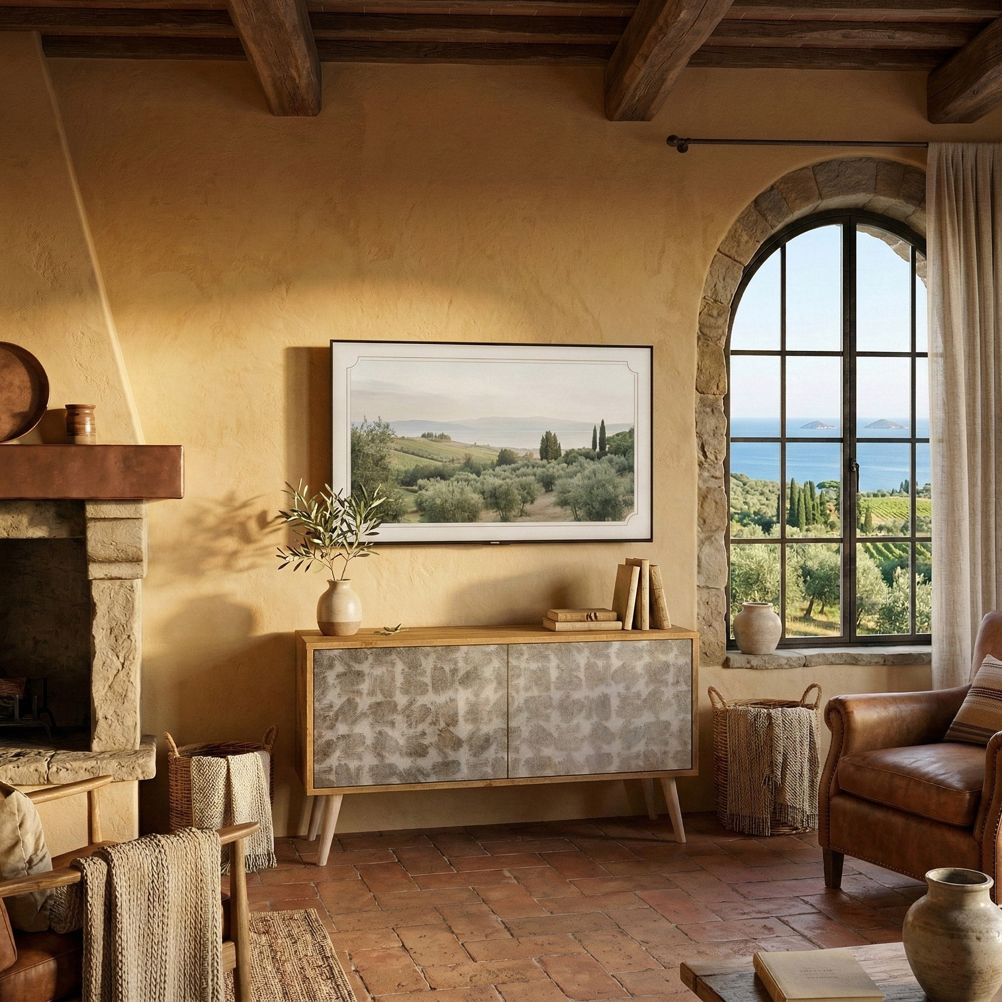 SLIGHTLY BLURRED Móvel de TV Compacto de 2 Portas