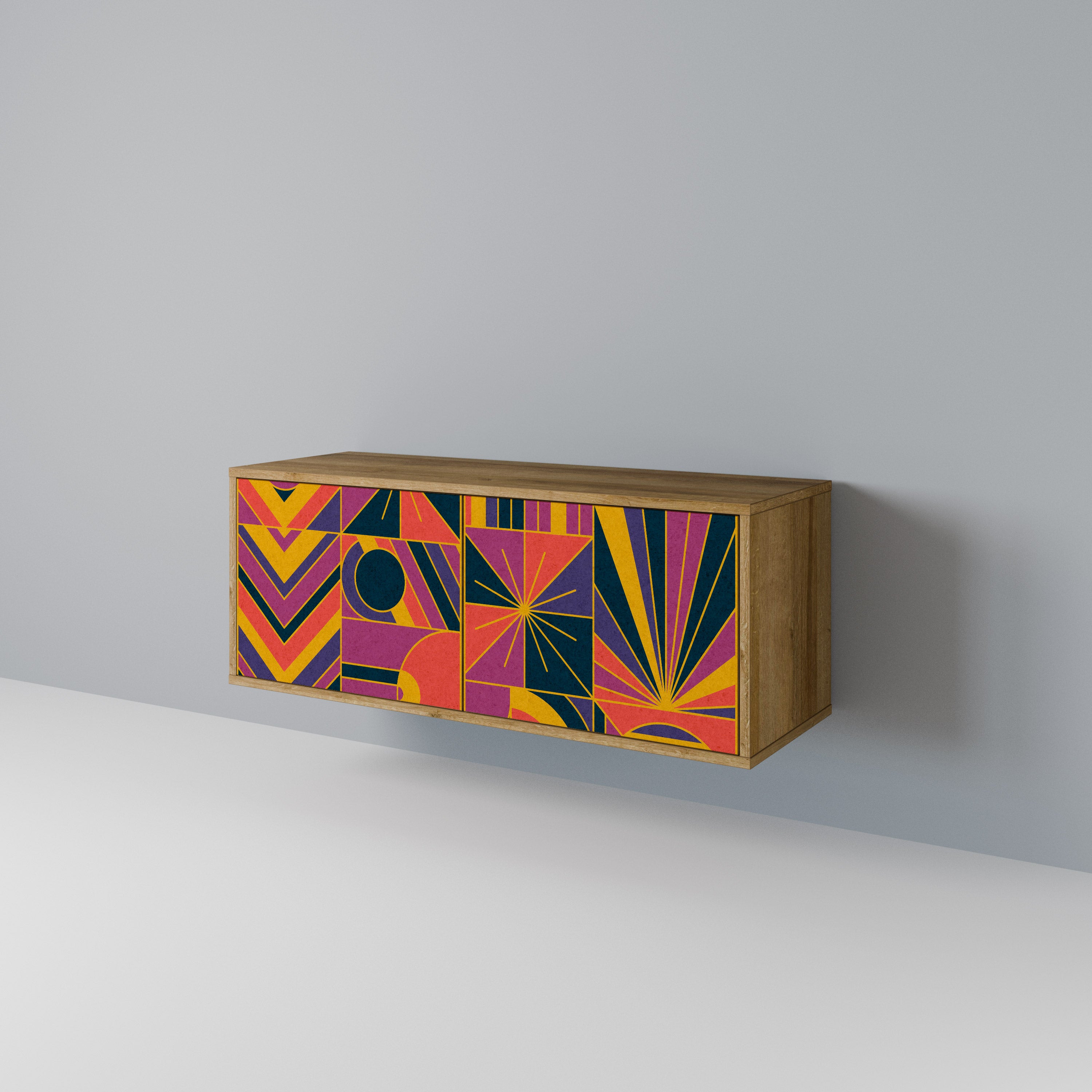 ELECTRIC PATTERNS Συμπαγές έπιπλο τηλεόρασης 2-θυρών