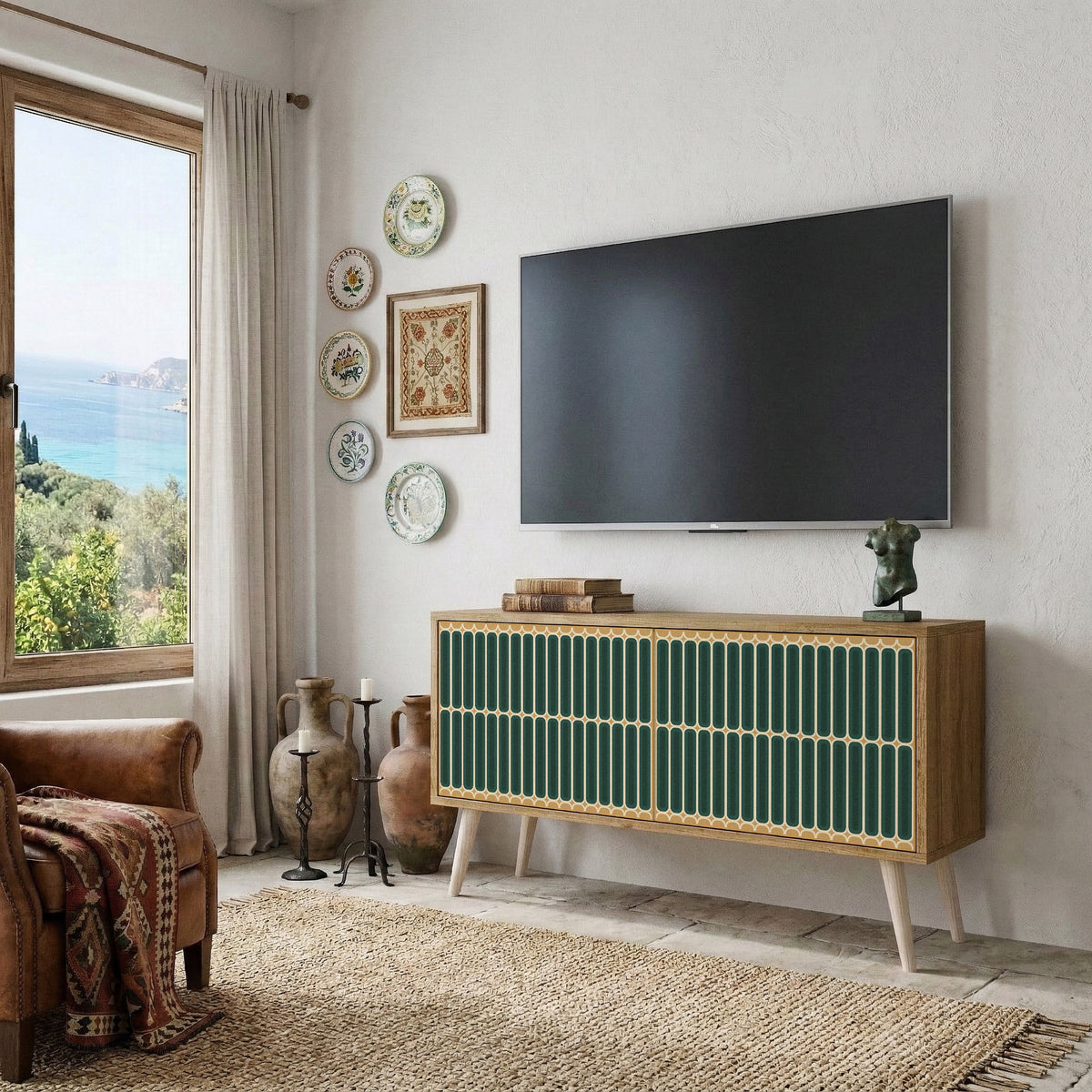 ILUSION GATE Kompaktes 2-türiges TV-Lowboard