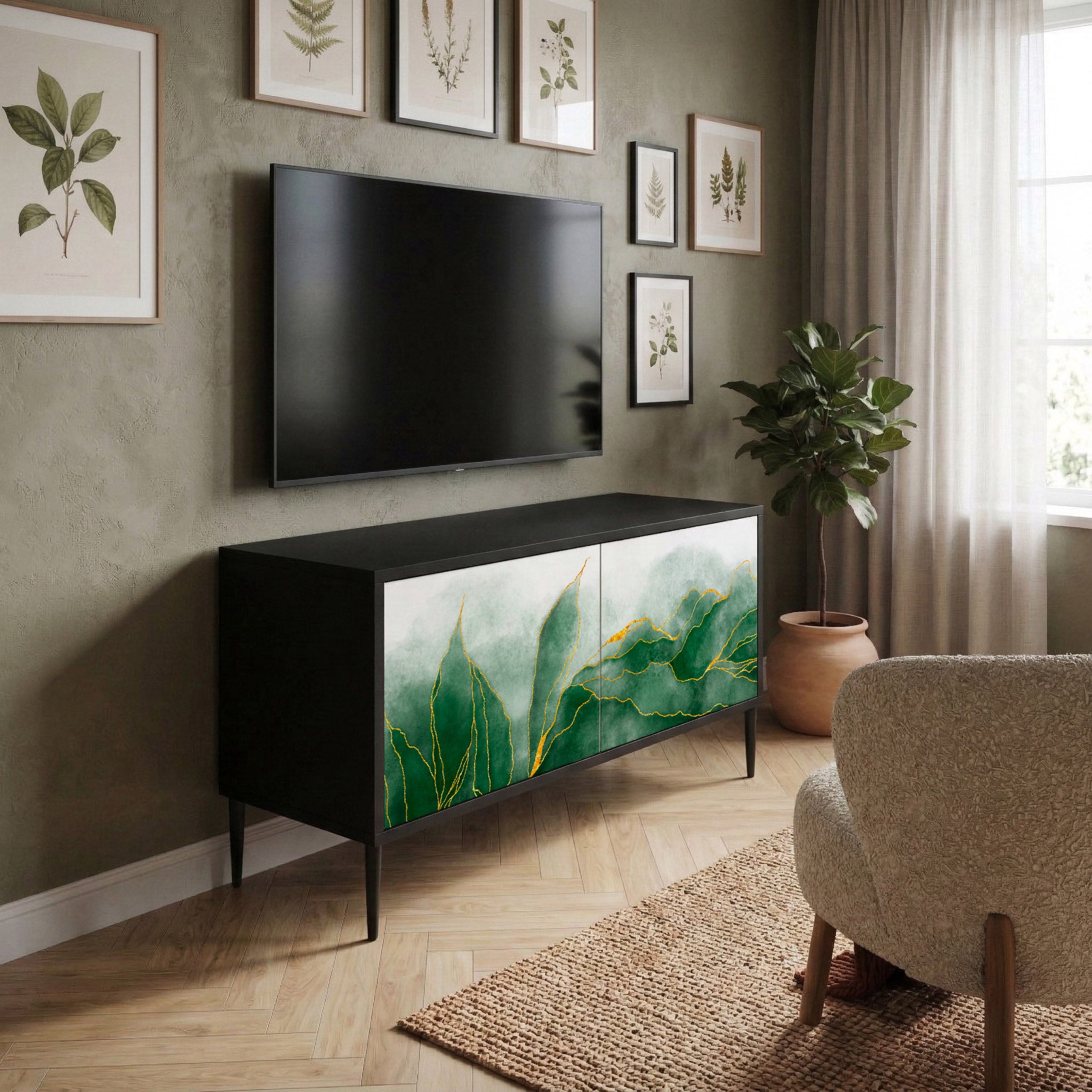 EXPENSIVE NATURE Mobile TV Compatto a 2 Ante