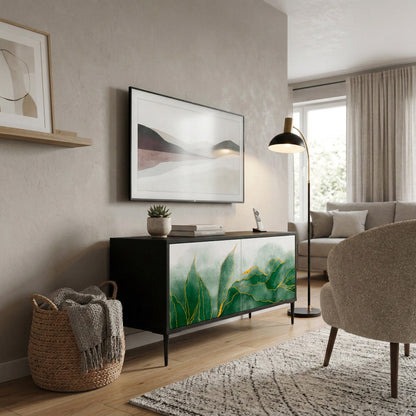 EXPENSIVE NATURE Compact 2-Door TV Cabinet