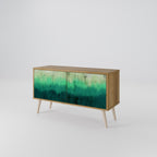 NORTHERN LIGHTS Mueble de TV Compacto de 2 puertas