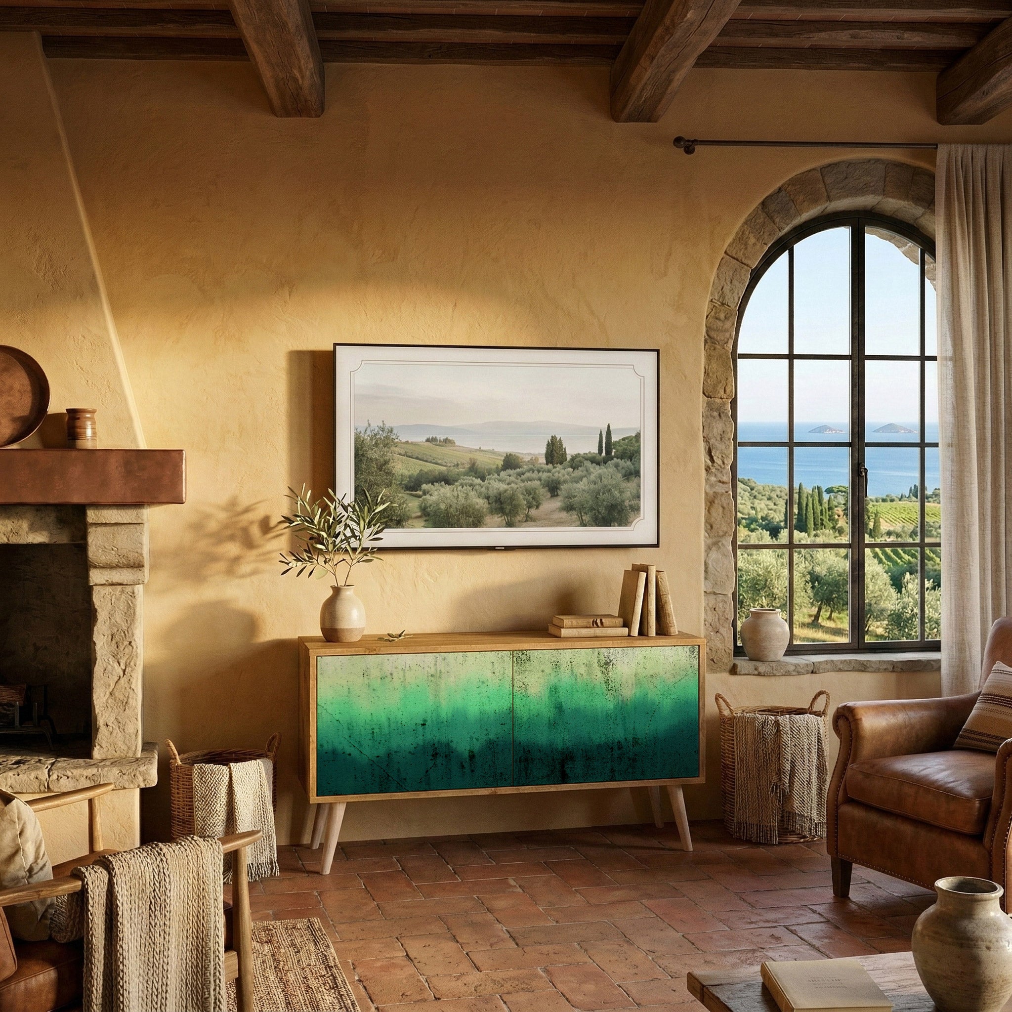 NORTHERN LIGHTS Móvel de TV Compacto de 2 Portas