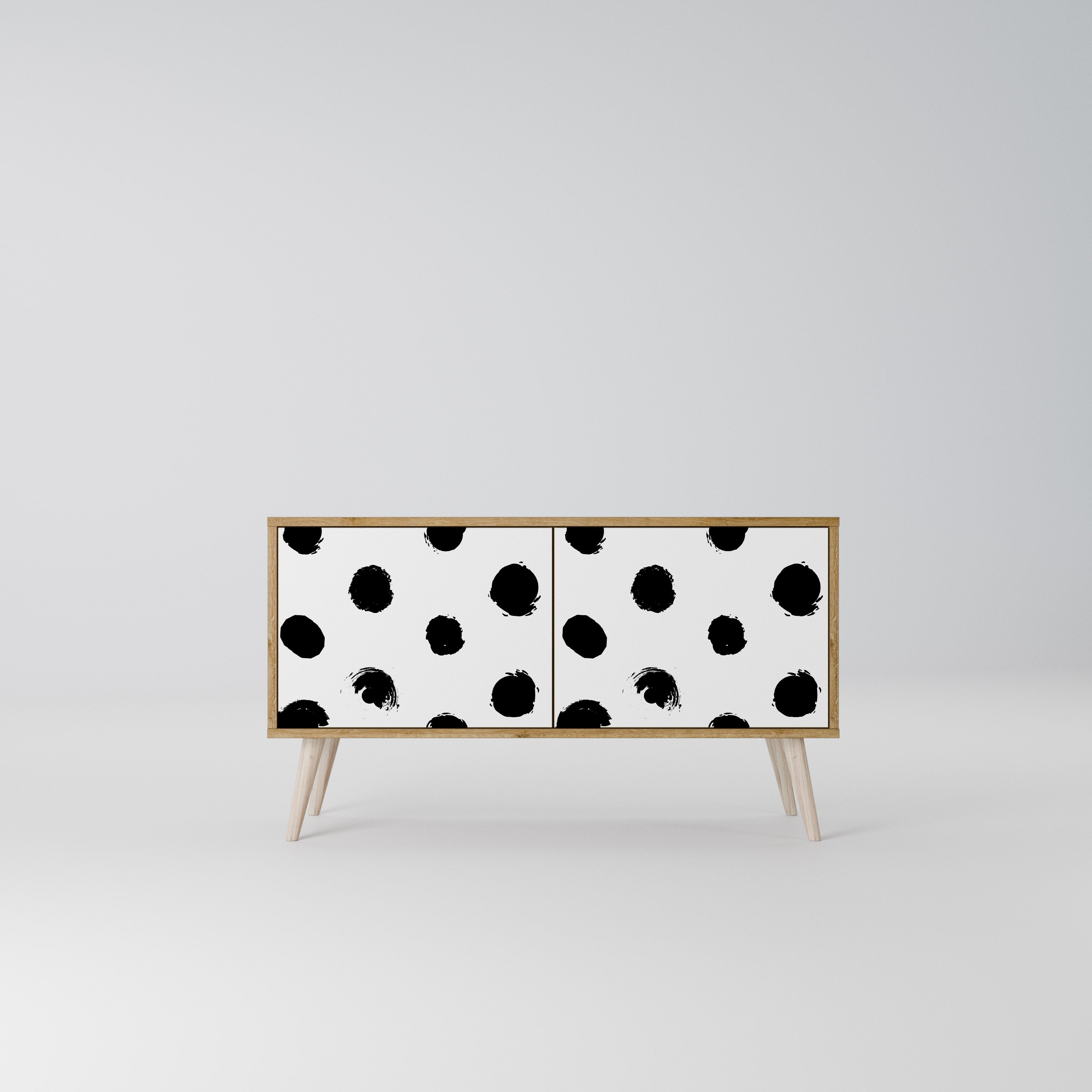 SLIPPING MINUTES Kompaktes 2-türiges TV-Lowboard