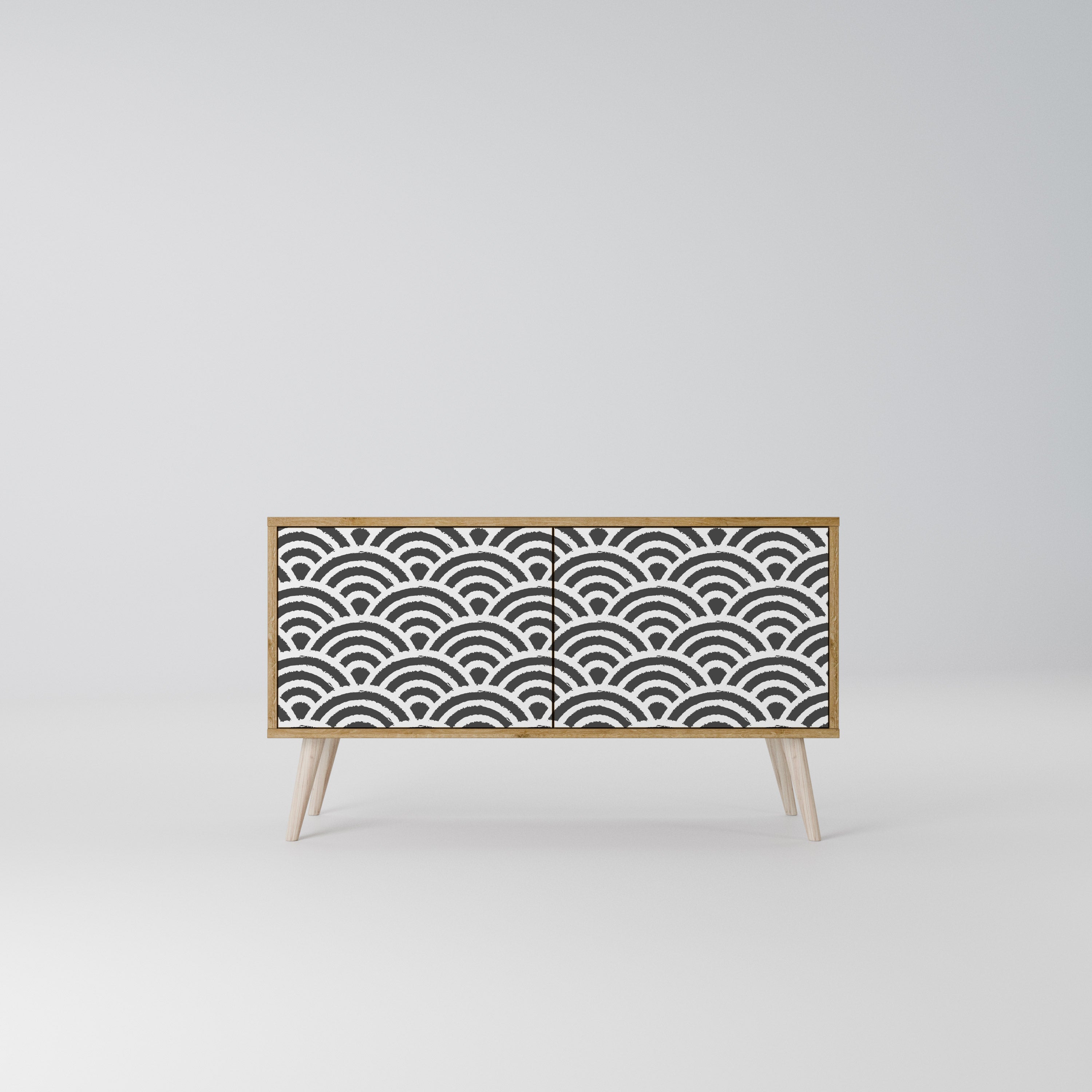 GLOOMY HOST Kompaktes 2-türiges TV-Lowboard