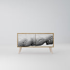 MONOCHROME MIRAGE Mobile TV Compatto a 2 Ante