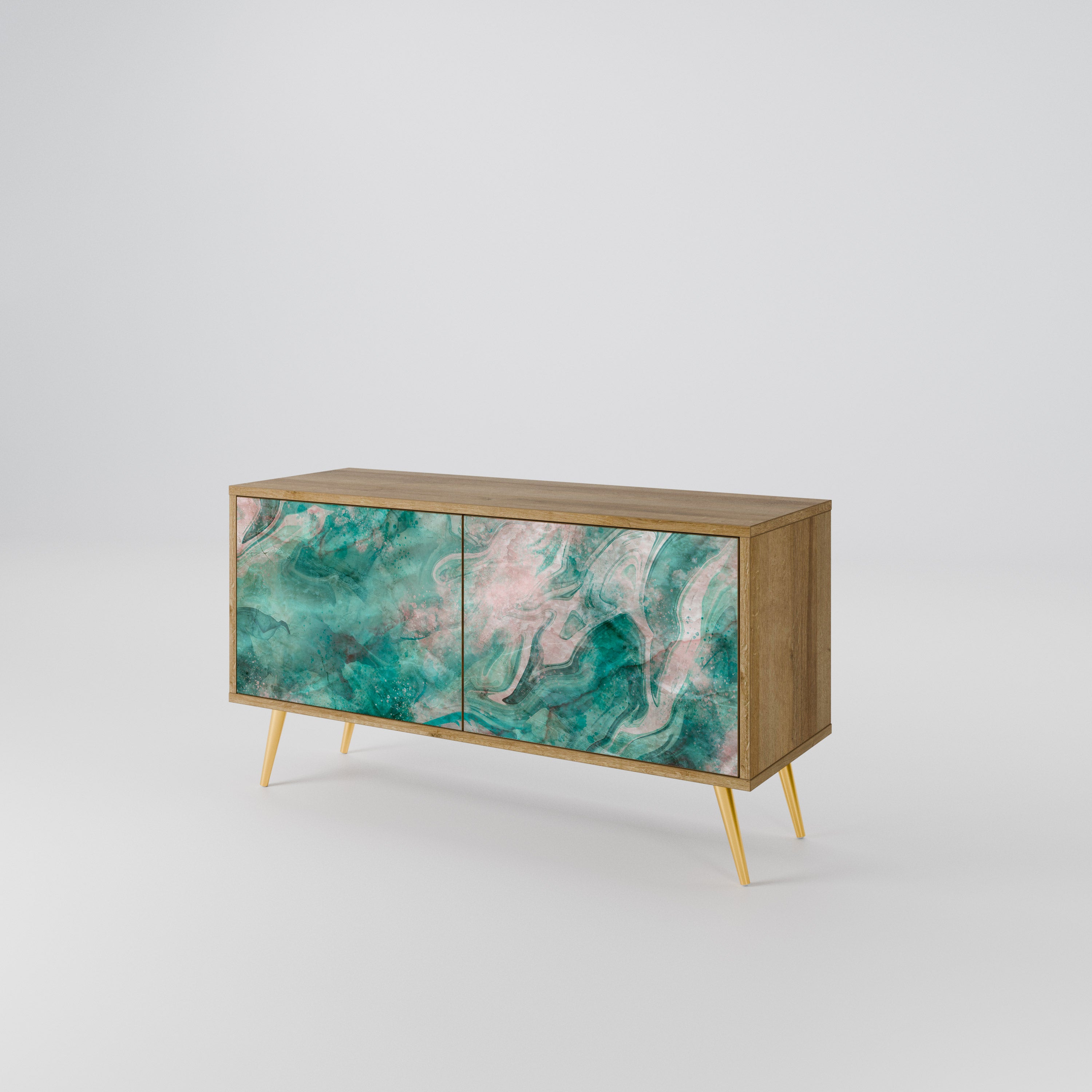 ABSTRACT ALCHEMY Compact 2-Door TV Cabinet