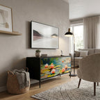 BLOOMING WATERS Mobile TV Compatto a 2 Ante