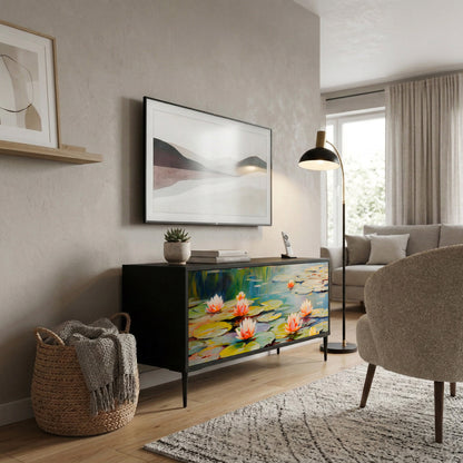 BLOOMING WATERS Mobile TV Compatto a 2 Ante
