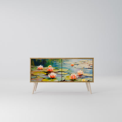 BLOOMING WATERS Mobile TV Compatto a 2 Ante