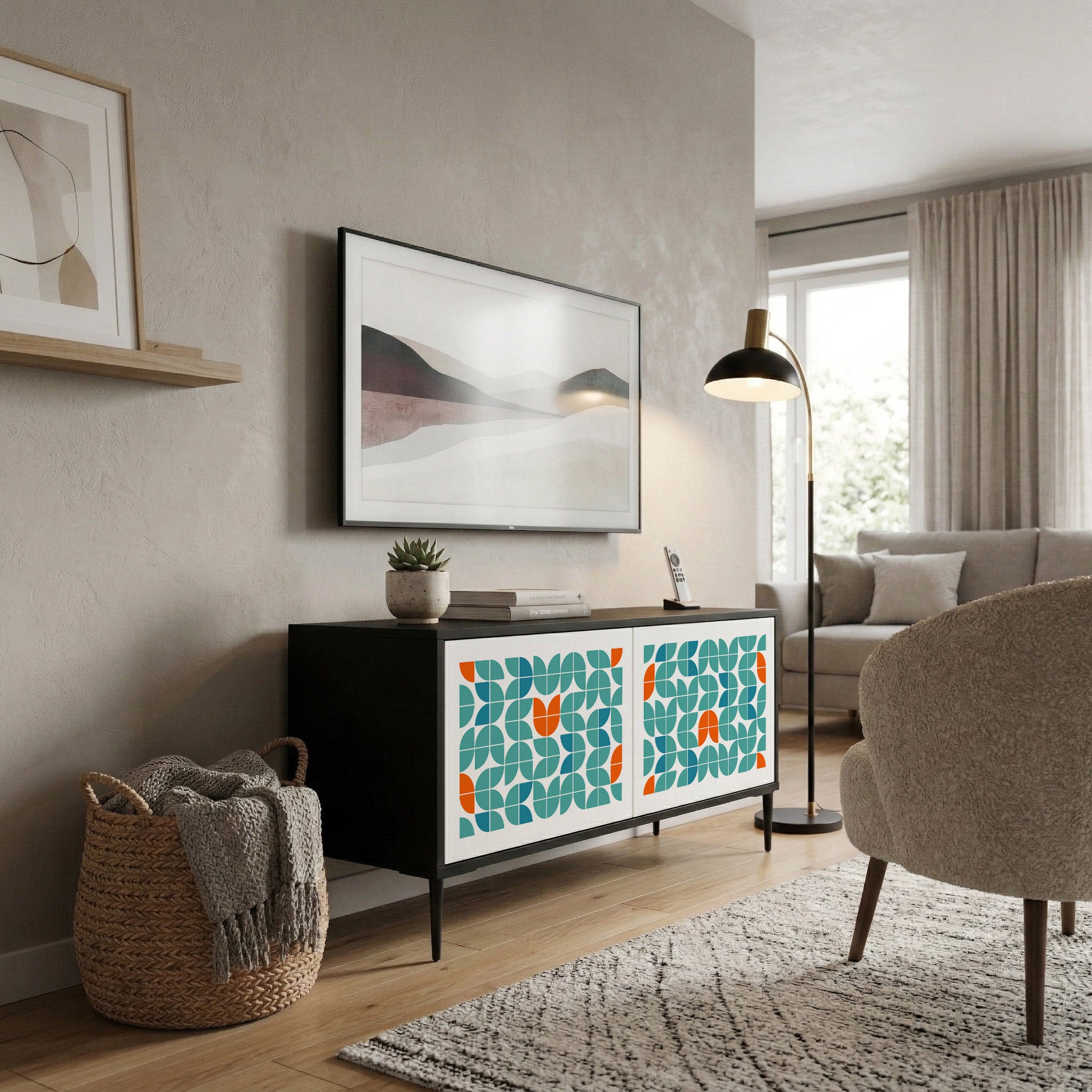 BE THE CHANGE Compact 2-Door TV Cabinet