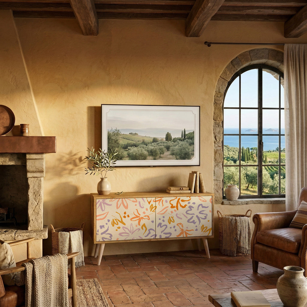 SPRING WHIMSY Mobile TV Compatto a 2 Ante