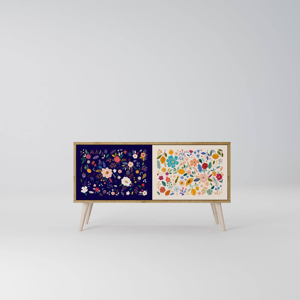 FLORAL COMBINATION Mobile TV Compatto a 2 Ante