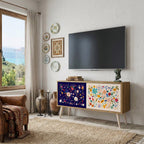 FLORAL COMBINATION Mobile TV Compatto a 2 Ante