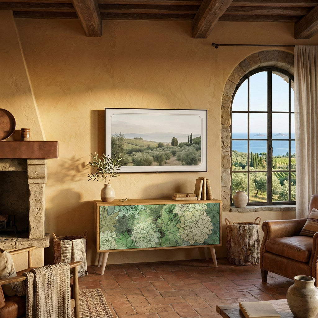 SUCCULENT CLUSTER Mobile TV Compatto a 2 Ante