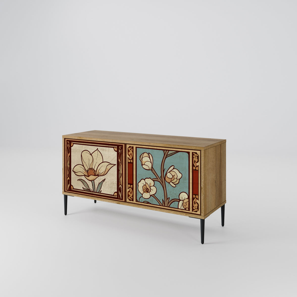 TIMELESS FLORA Mobile TV Compatto a 2 Ante
