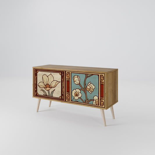 TIMELESS FLORA Mobile TV Compatto a 2 Ante