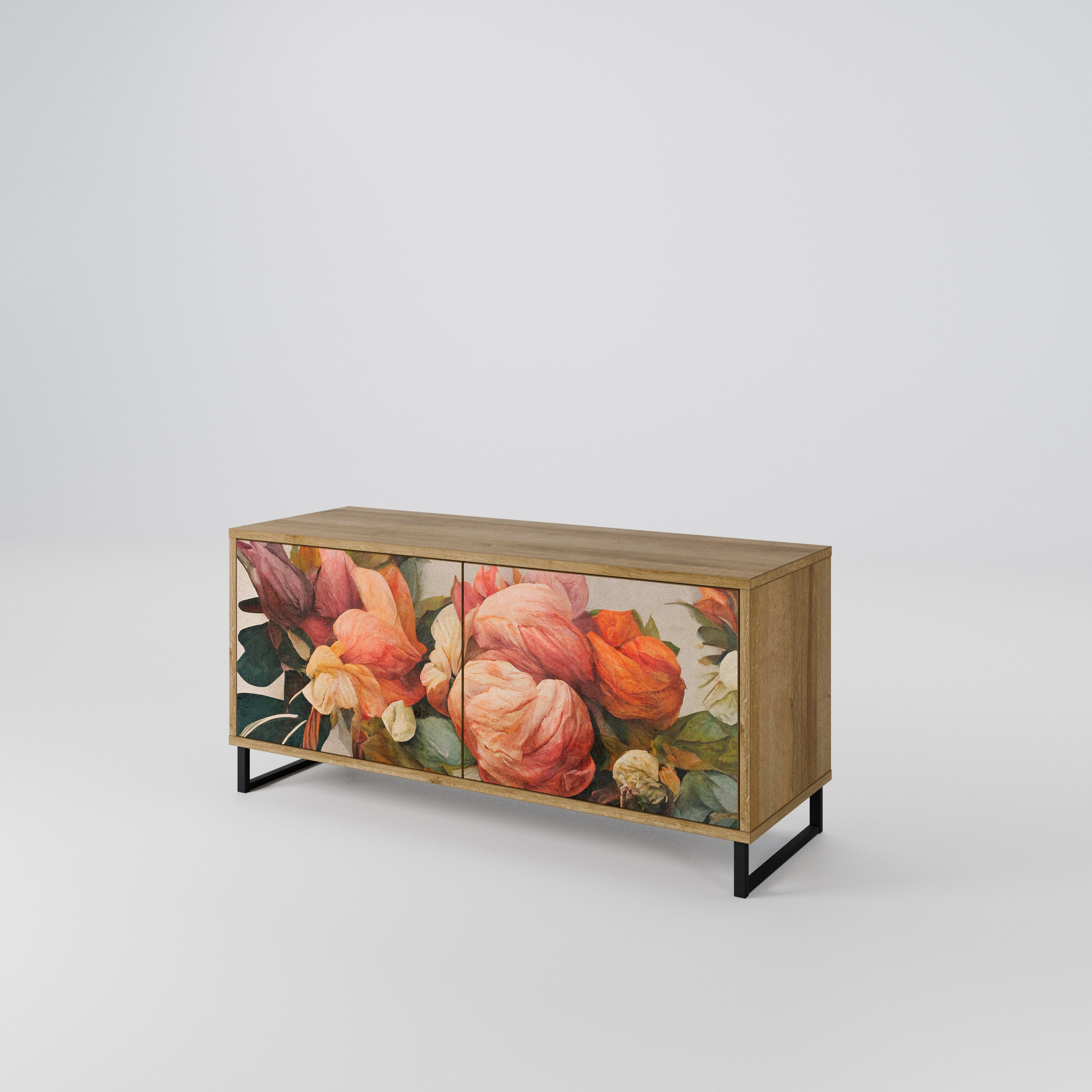 STYLISH BEAUTY Compact 2-Door TV Cabinet