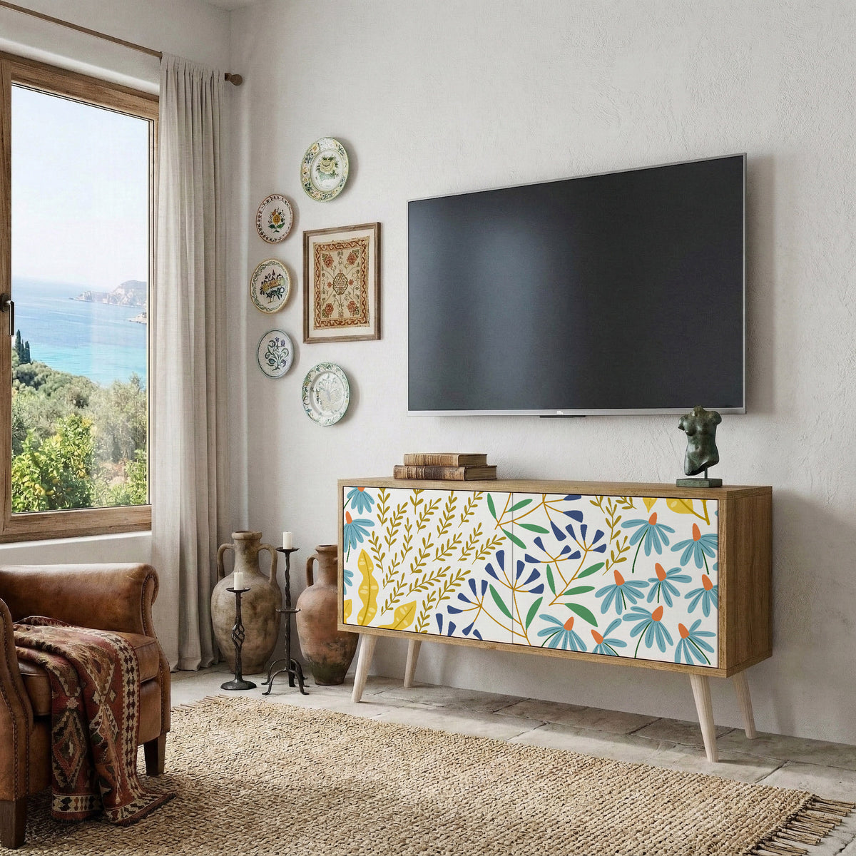 HELLO SPRING Mobile TV Compatto a 2 Ante