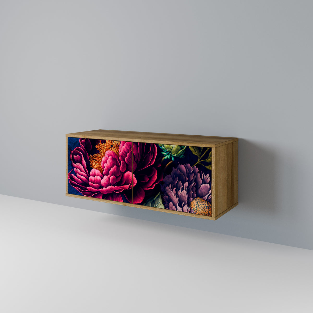 BLOOMING ELEGANCE Mobile TV Compatto a 2 Ante