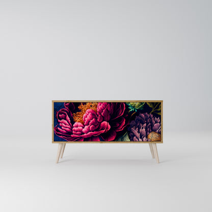 BLOOMING ELEGANCE Mobile TV Compatto a 2 Ante
