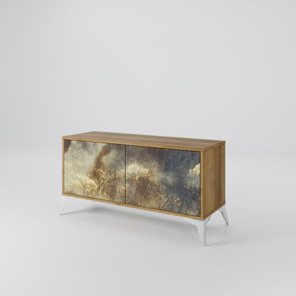 GENTLE POWER Mueble de TV Compacto de 2 puertas