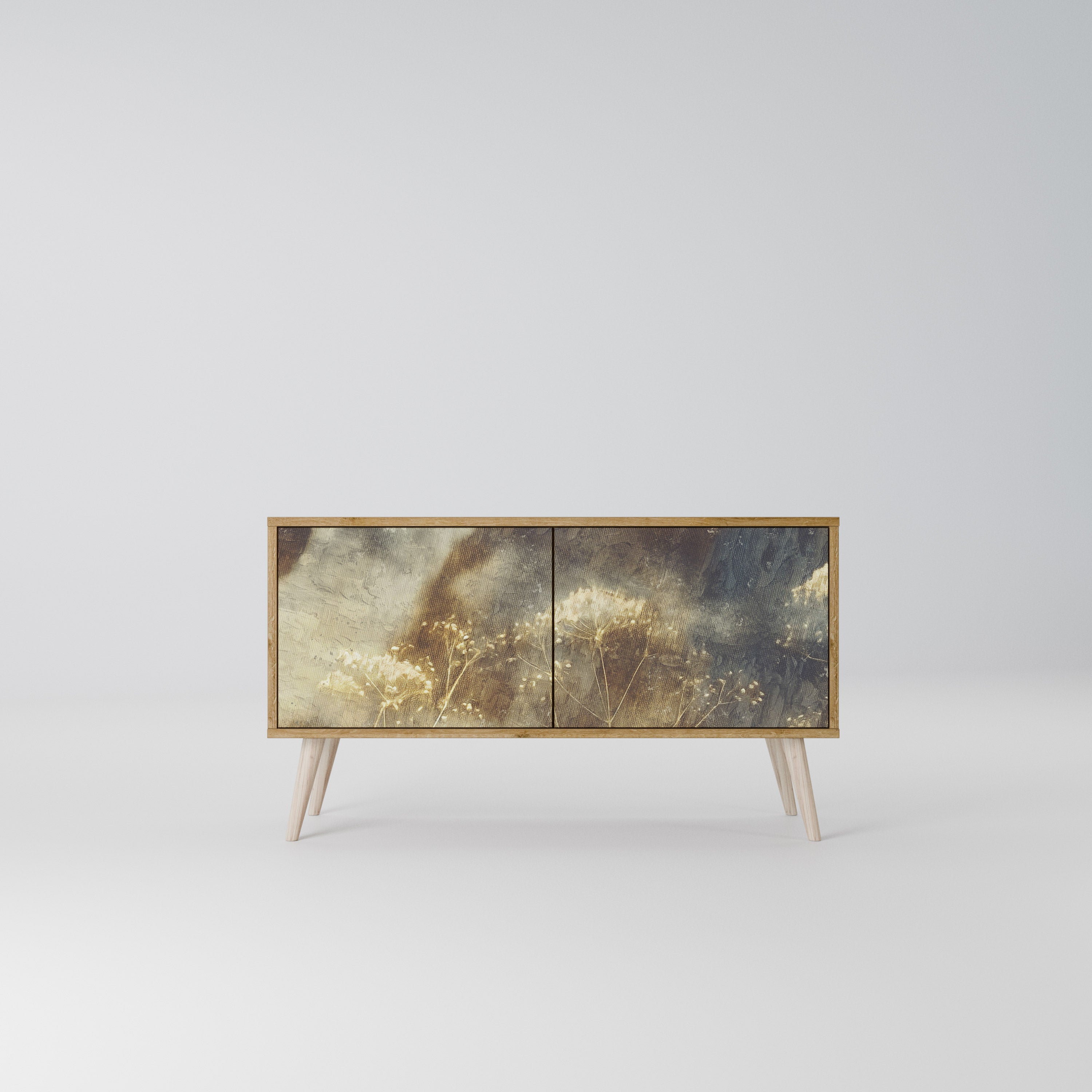 GENTLE POWER Móvel de TV Compacto de 2 Portas