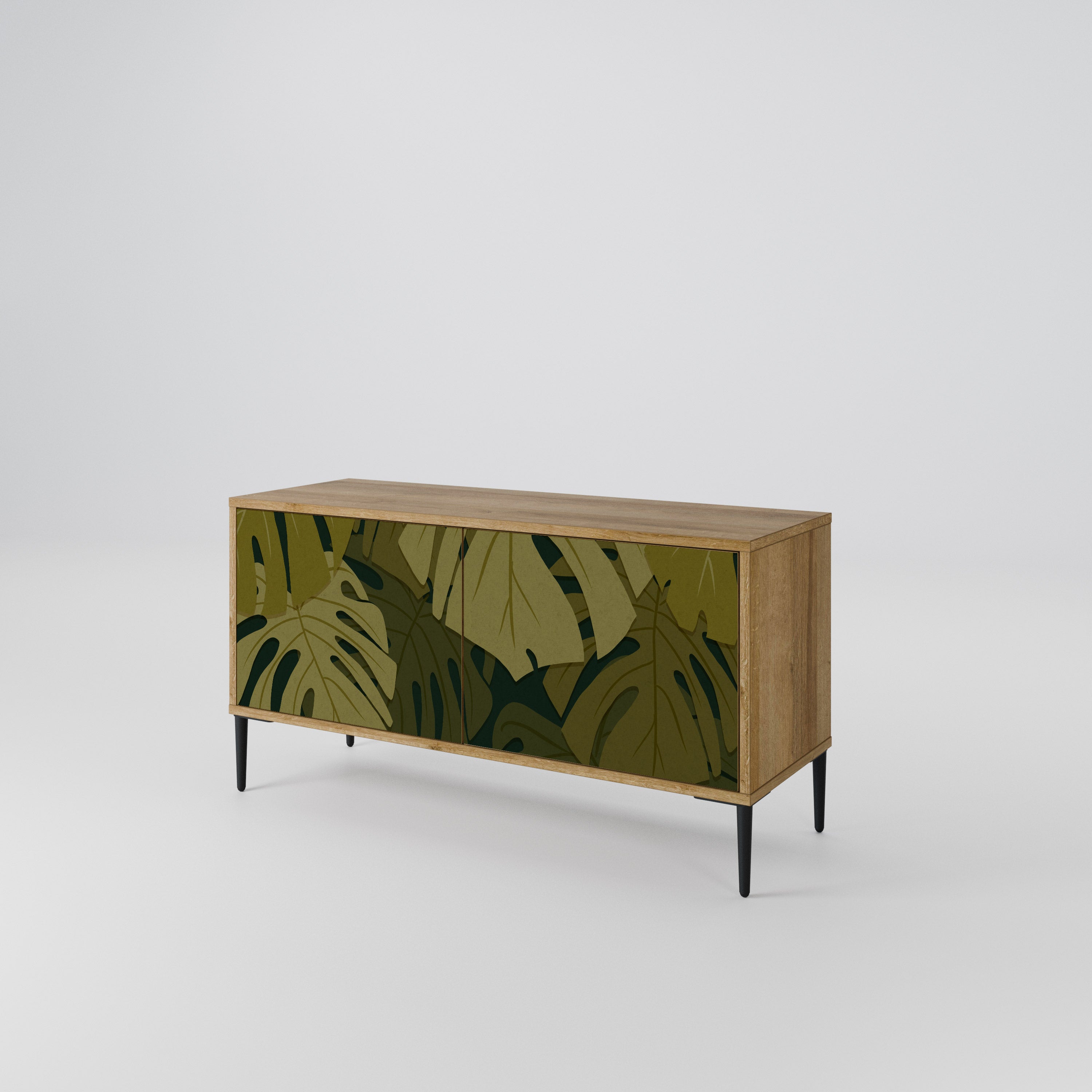 TROPICAL BEAUTY Compact 2-Door TV Cabinet
