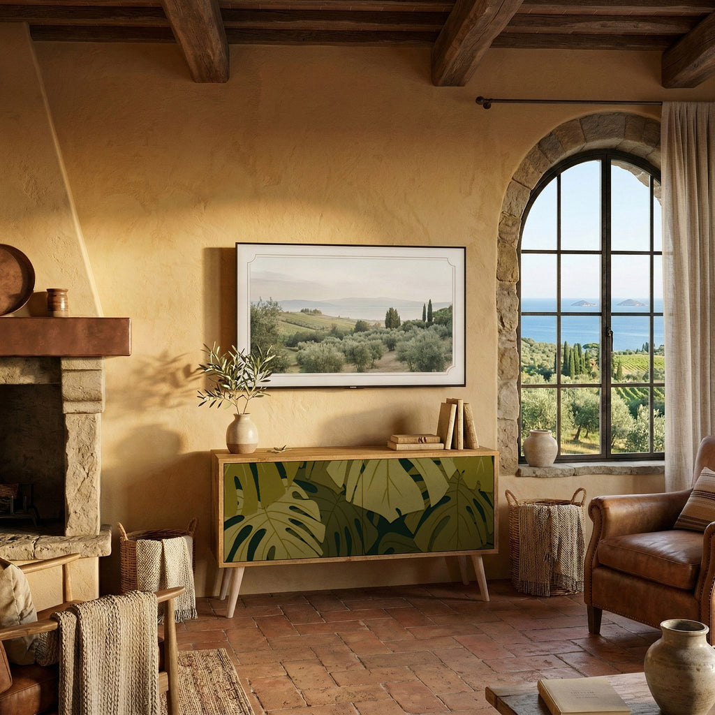 TROPICAL BEAUTY Mobile TV Compatto a 2 Ante