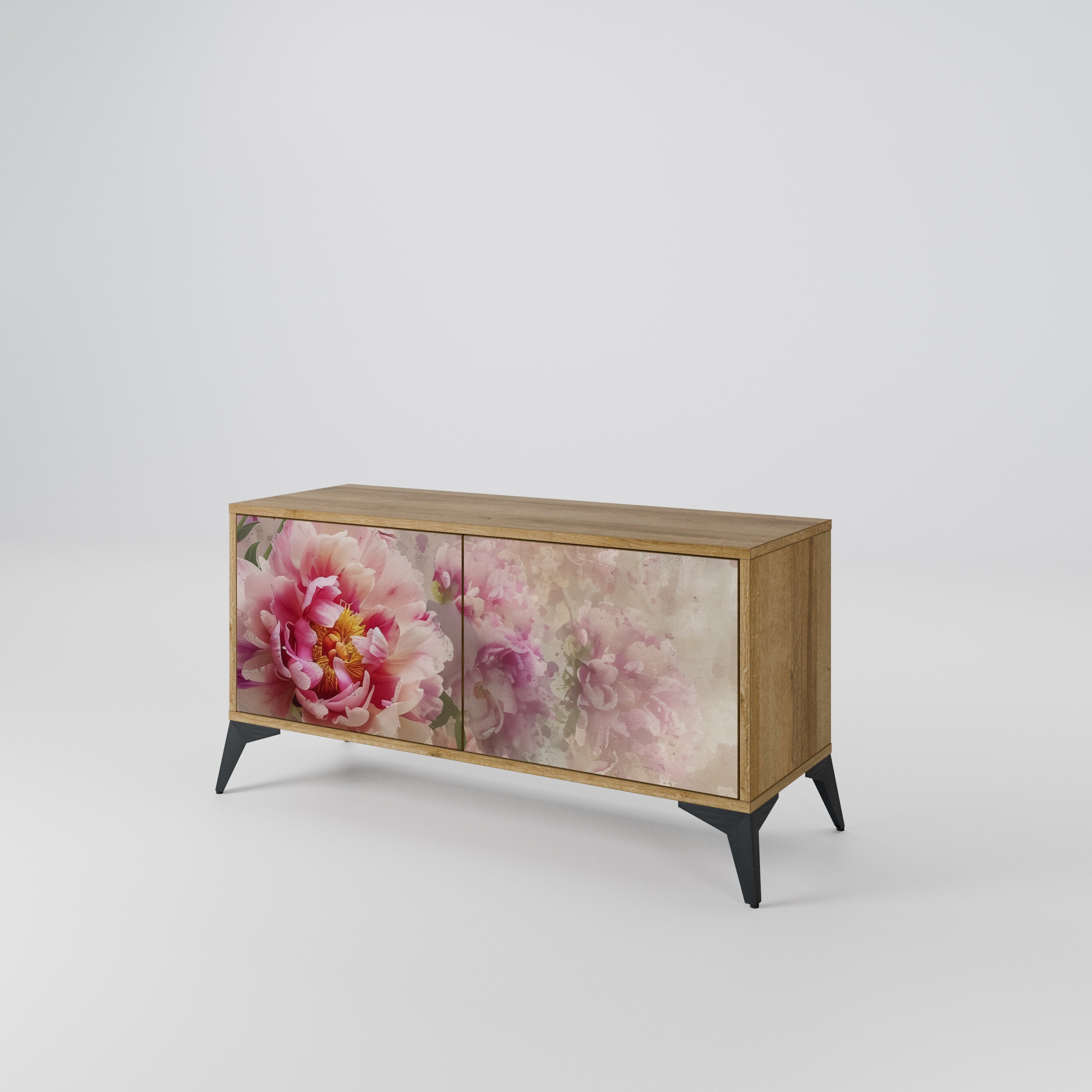 PEONY WHISPER Compact 2-Door TV Cabinet