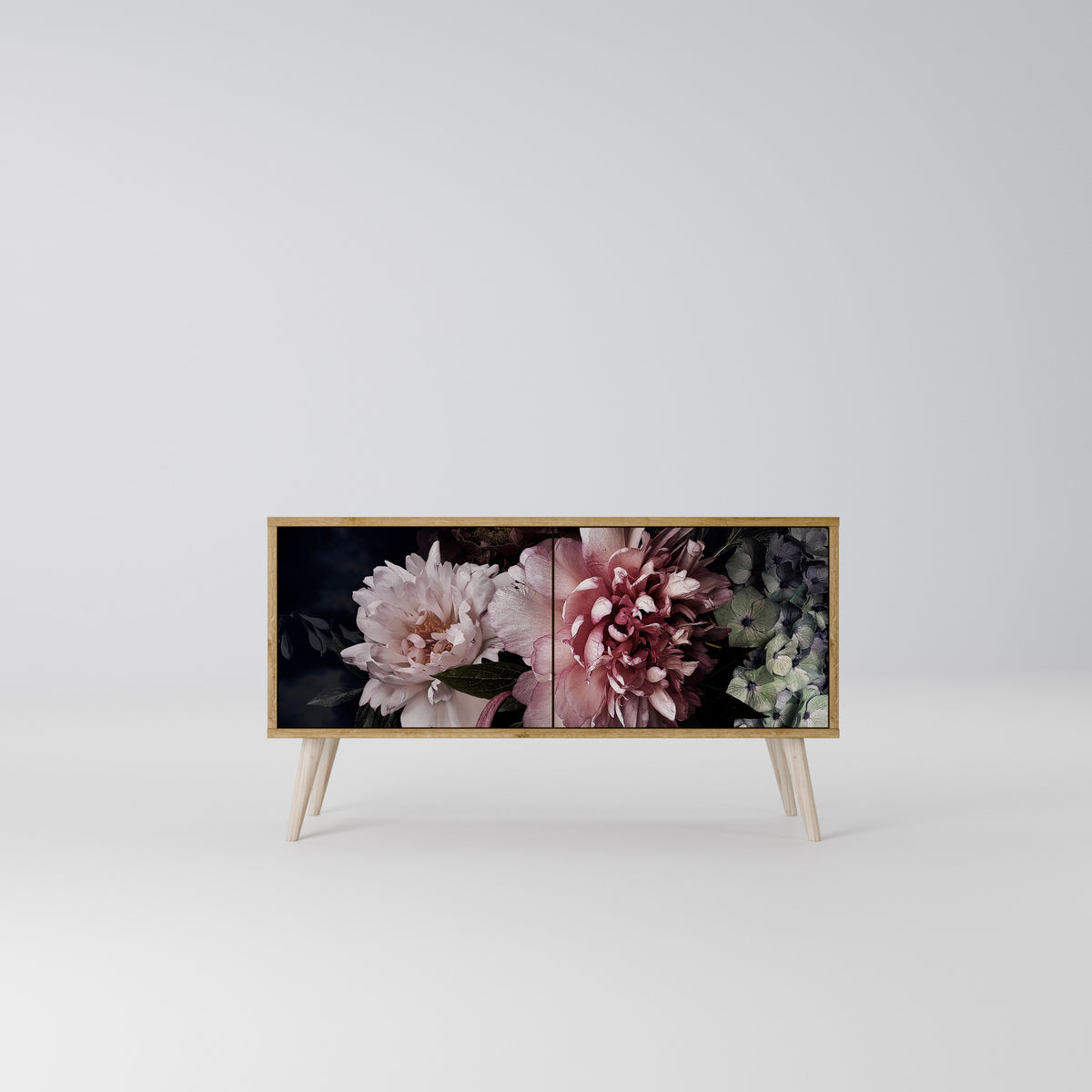 PURE BLOSSOM Kompaktní dvoudveřový TV stolek