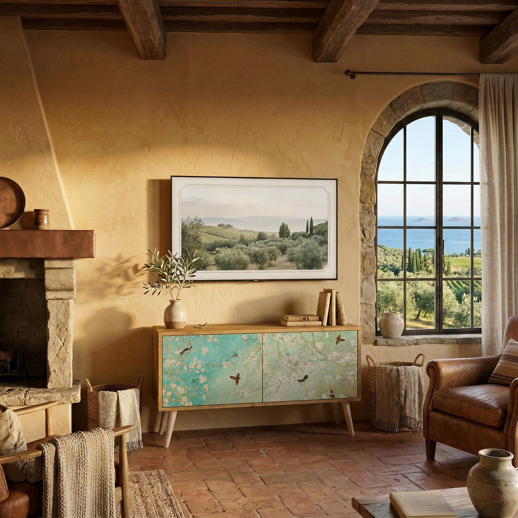 BLOOMING CHARM Mobile TV Compatto a 2 Ante