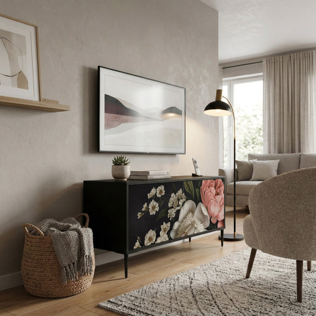 LUSH ELEGANCE Mobile TV Compatto a 2 Ante