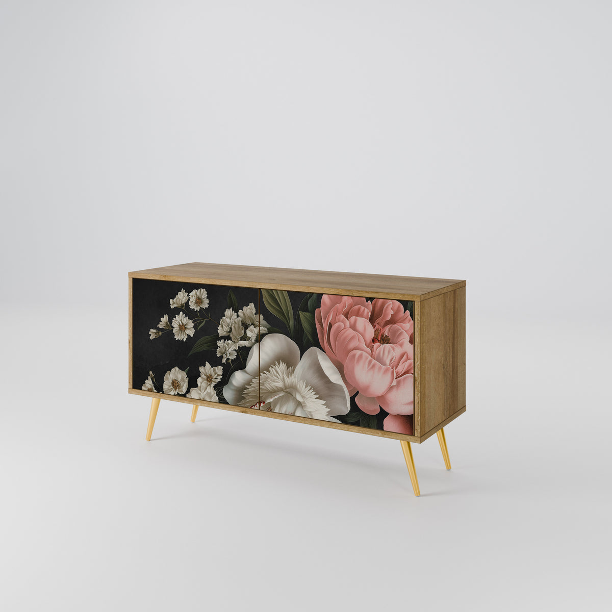 LUSH ELEGANCE Compact 2-Door TV Cabinet