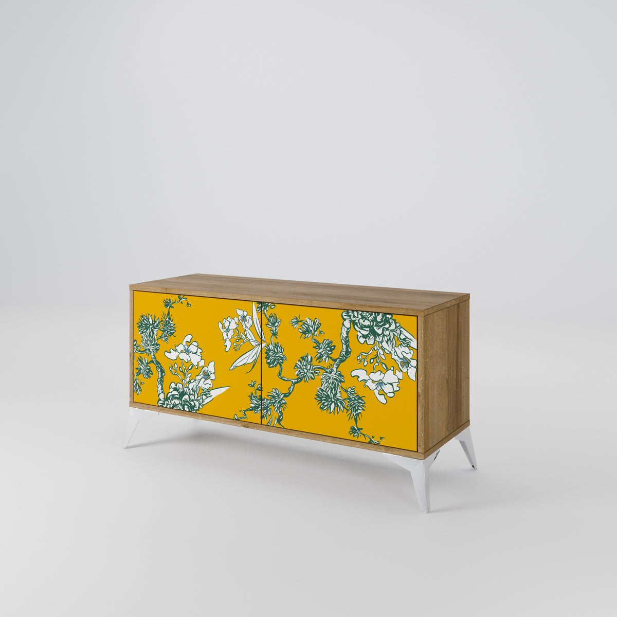 YELLOW CHINOISERIE Kompaktes 2-türiges TV-Lowboard