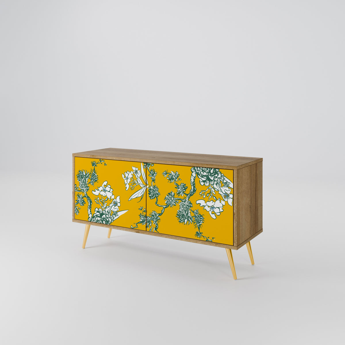 YELLOW CHINOISERIE Kompaktes 2-türiges TV-Lowboard