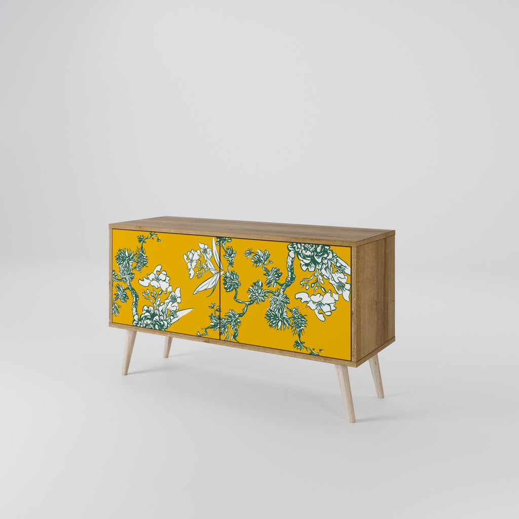 YELLOW CHINOISERIE Mueble de TV Compacto de 2 puertas