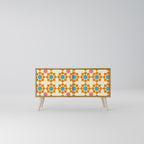 FLORAL DECOR Mobile TV Compatto a 2 Ante