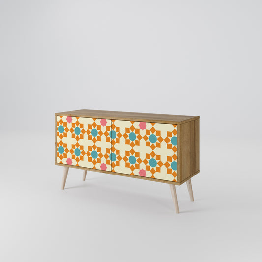FLORAL DECOR Συμπαγές έπιπλο τηλεόρασης 2-θυρών