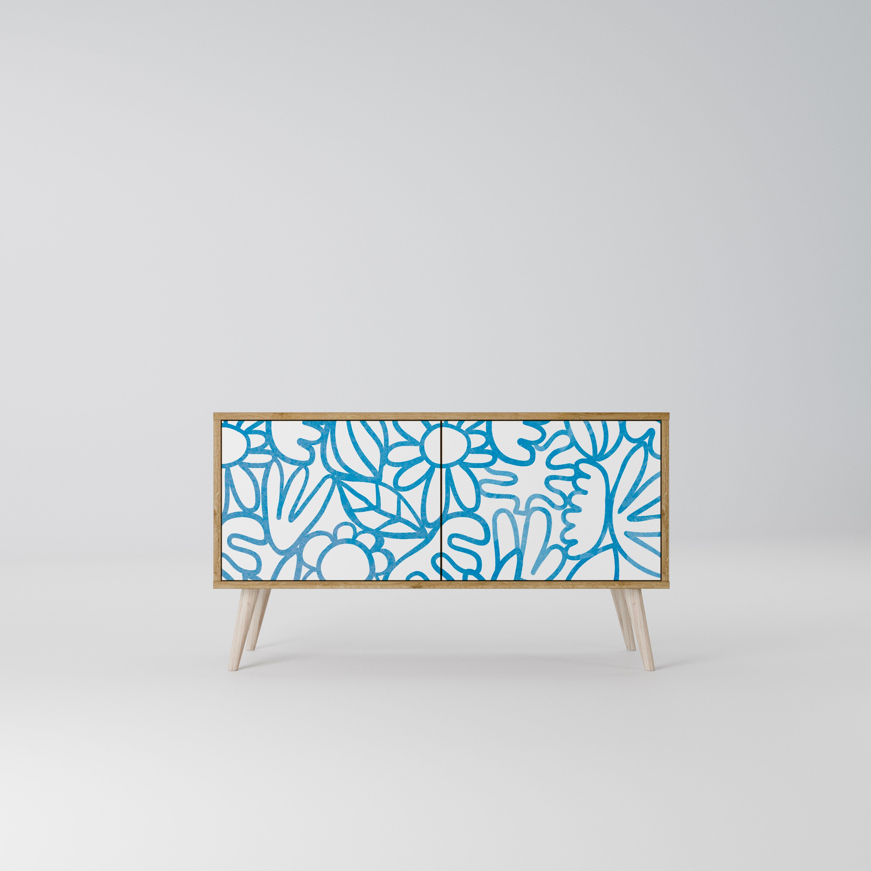 BLOOMY MORNING Móvel de TV Compacto de 2 Portas