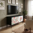 FLOWERS AND STRAWBERRIES Mobile TV Compatto a 2 Ante