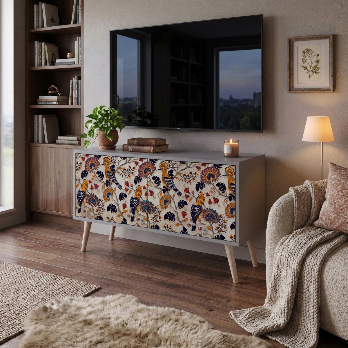 EMINENT HOOPOE Mueble de TV Compacto de 2 puertas