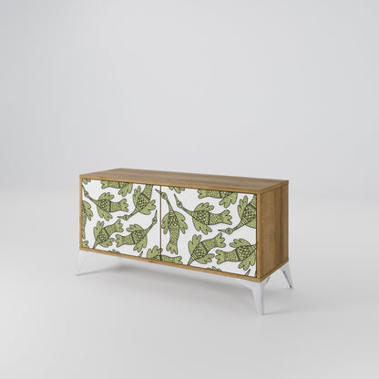 SEEDLING SONGBIRD Mueble de TV Compacto de 2 puertas