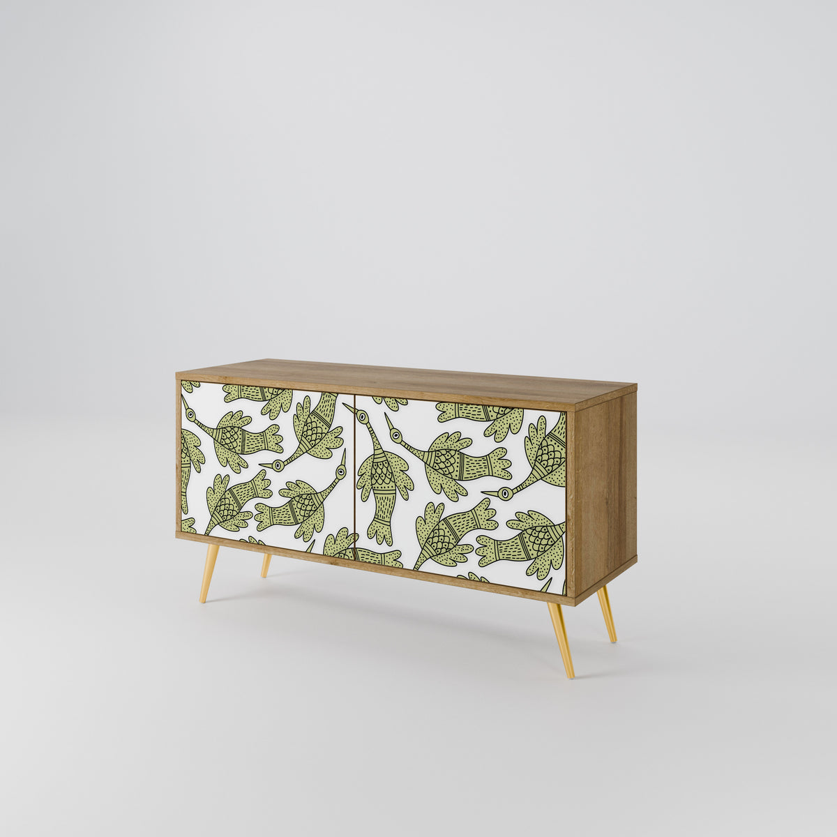 SEEDLING SONGBIRD Mueble de TV Compacto de 2 puertas