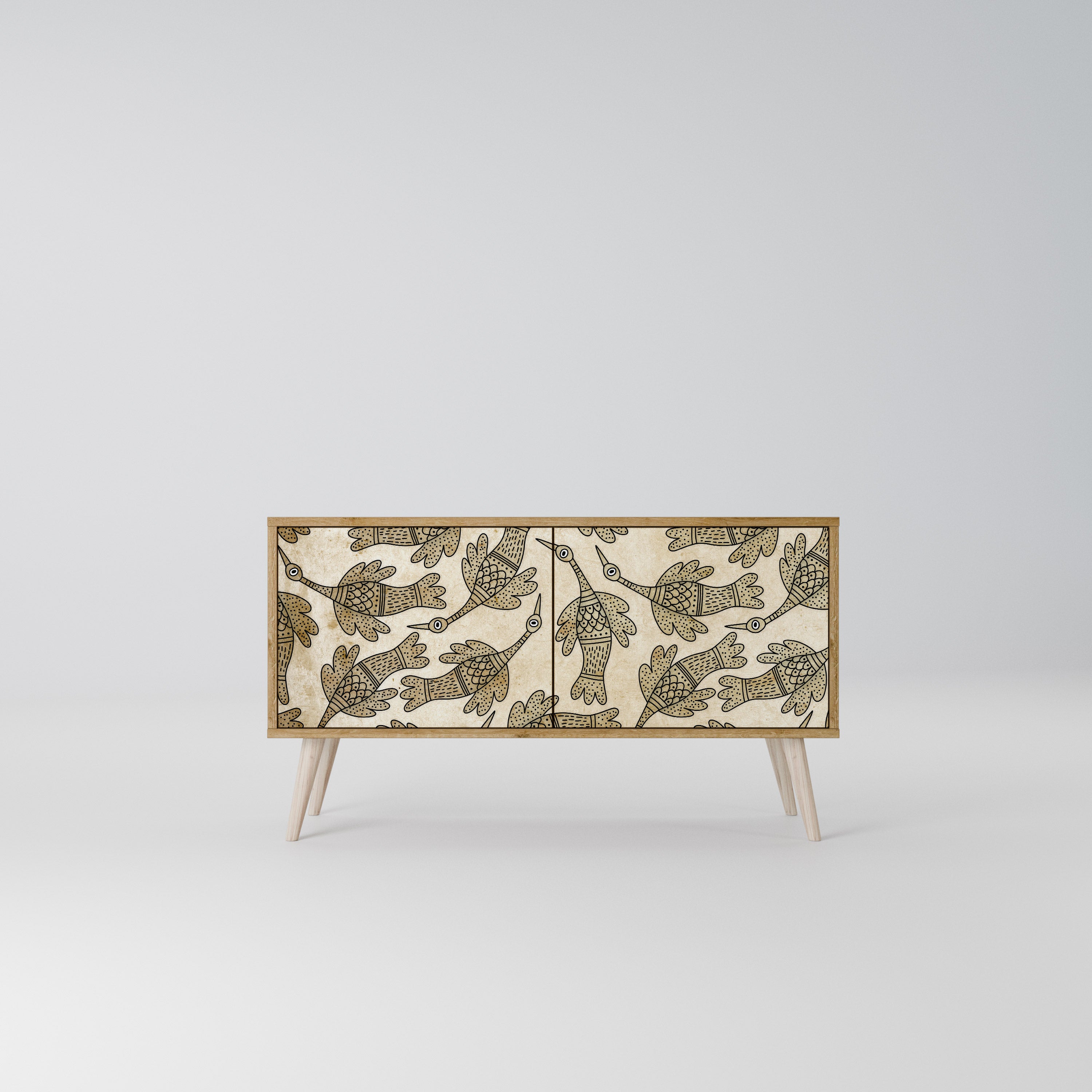 ALMONDINE SONGBIRD Móvel de TV Compacto de 2 Portas