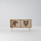 STEAMPUNK CLAN Mobile TV Compatto a 2 Ante