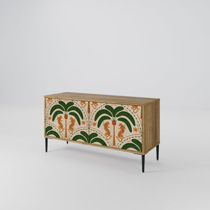 DANCING PREDATORS Mueble de TV Compacto de 2 puertas