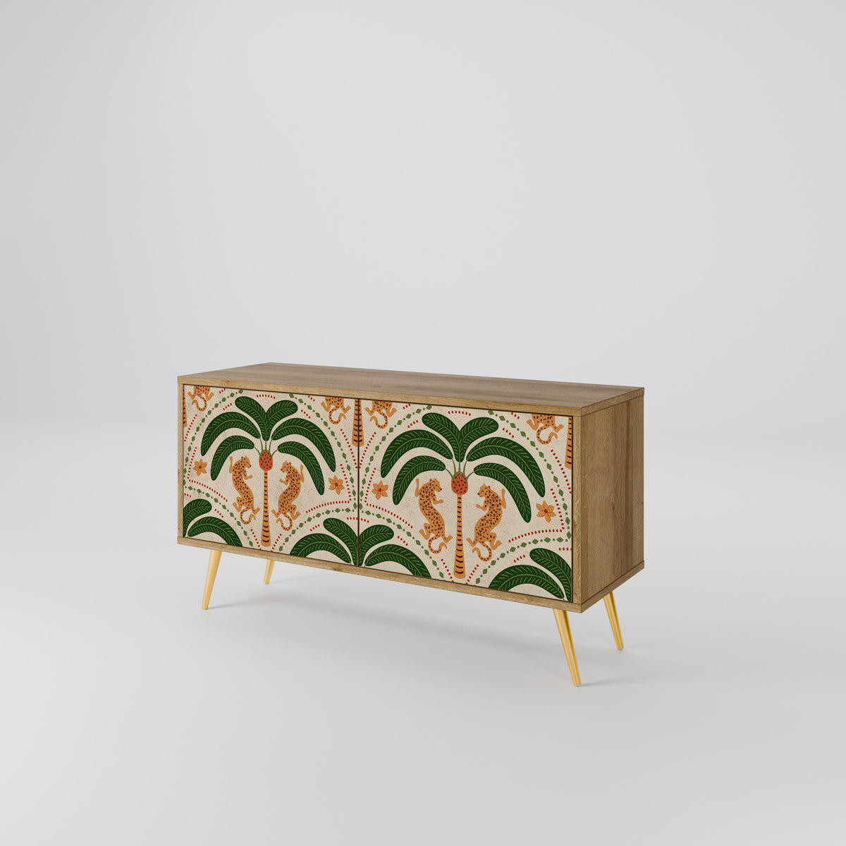 DANCING PREDATORS Mueble de TV Compacto de 2 puertas